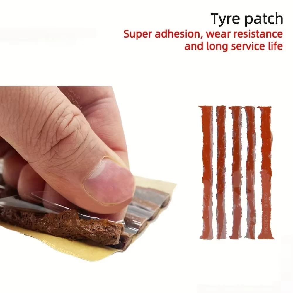 Tire Repair Kit with Tools and Strips