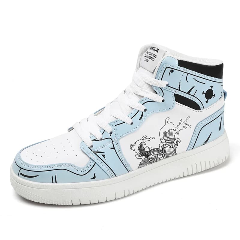Sneakers Men High-top Flat Leather Breathable Casual Comfortable Walking Shoes Outdoor Luxury Designer Big Size Tennis Shoes Man