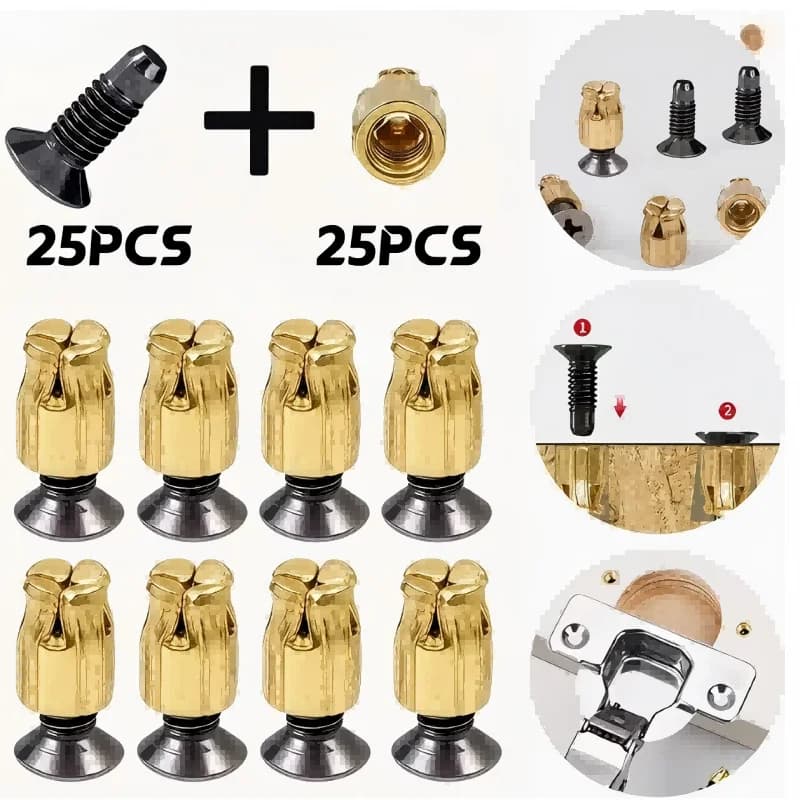 Hinge Repair Insert Kit 25 Pcs