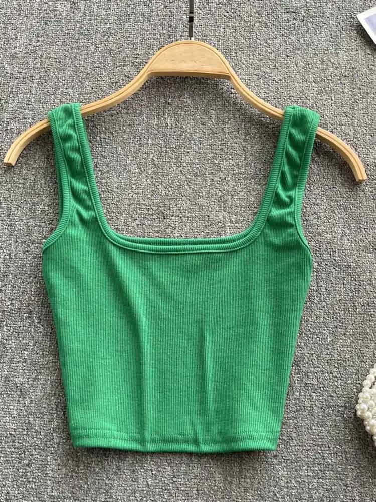Women's Backless Y2K Crop Tank Top