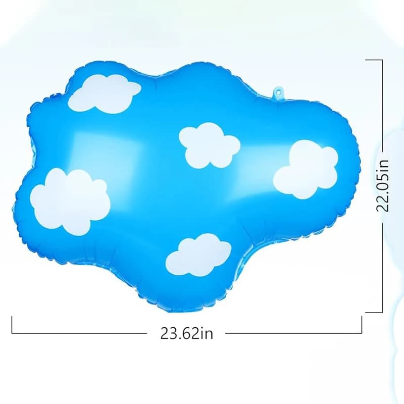 Sky Blue Cartoon Balloons