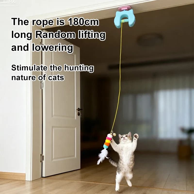 Cat toys, cat teasing sticks, self soothing tool with suction cup, long pole, pet cat toys, pet supplies
