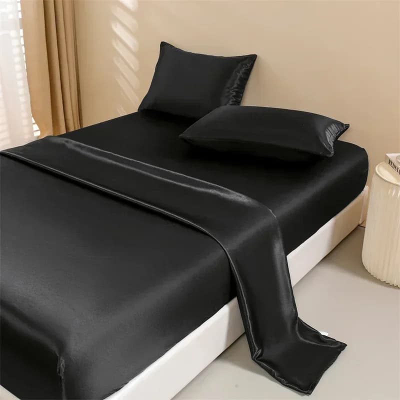 Satin Queen Bed Sheets Set