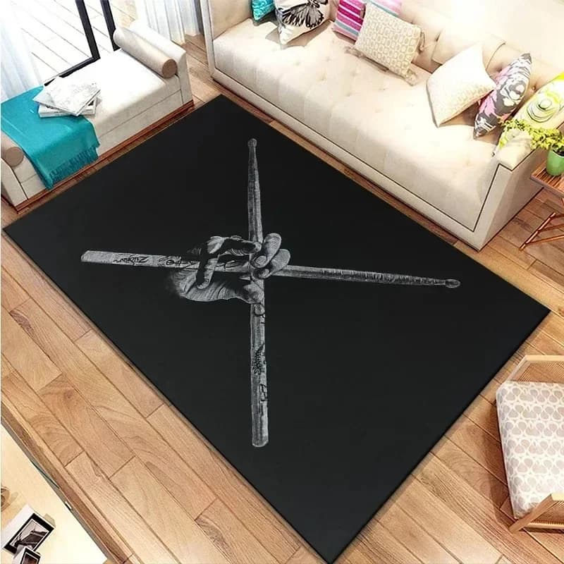 Musical Rock Rug Non-Slip Area Mat