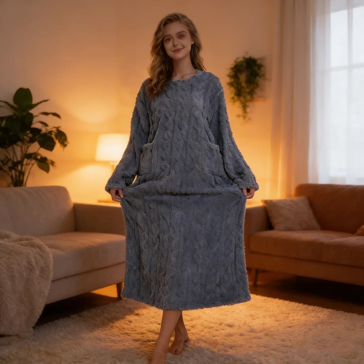 Women's Fuzzy Fleece Nightgown