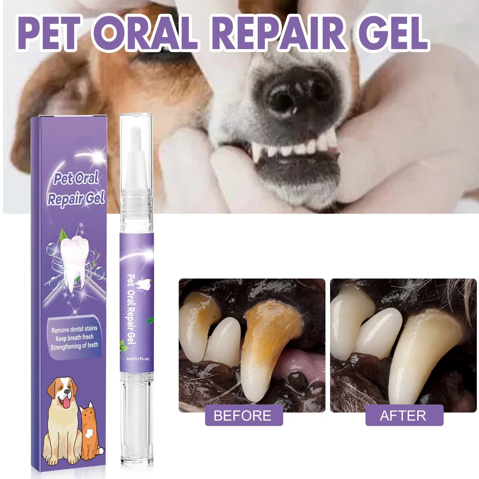 Pet Oral Care Gel Tartar Remover