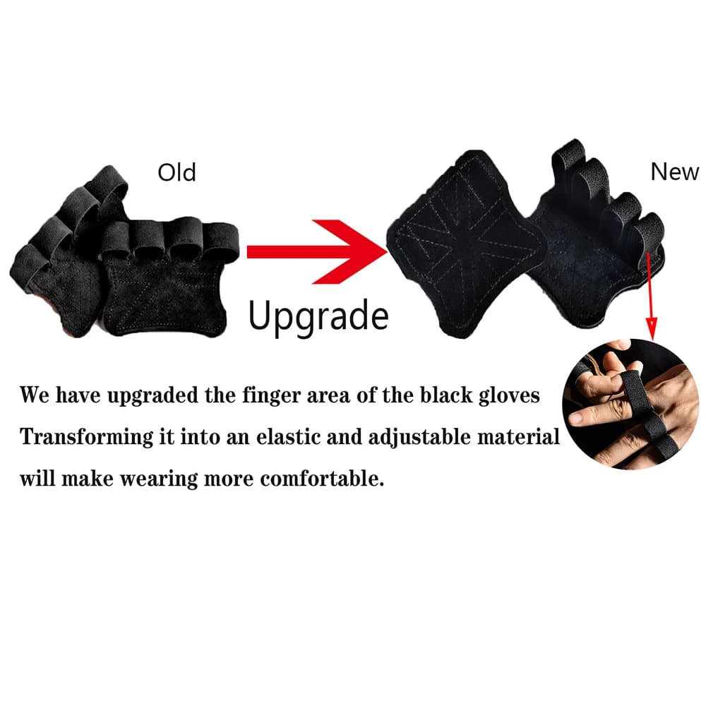 Leather Weight Lifting Training Gloves