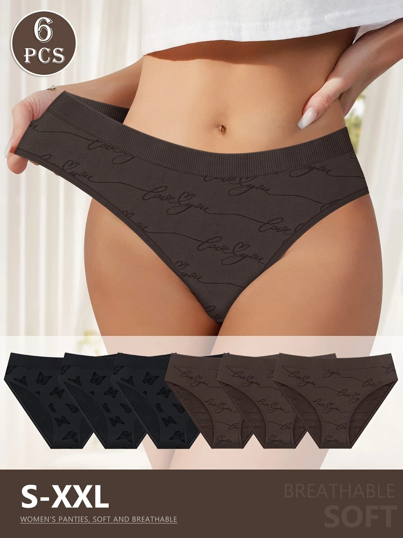 Women's Triangular Panties 6-Pack
