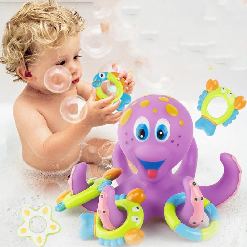 Baby Bath Toys Bathing Bathtub Bathing Pool Play Water Funny Toss Game Kids Water Playing Cute Cartoon Toys Kid Children Gift