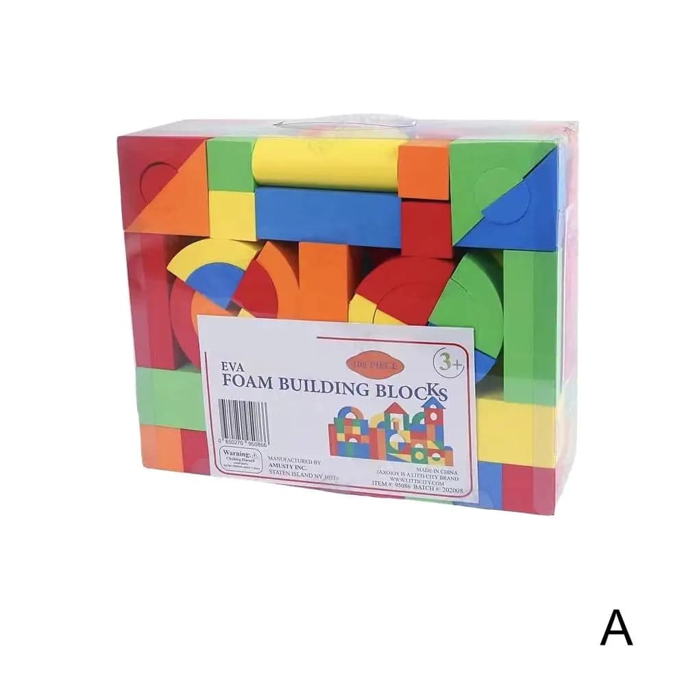 EVA Foam Building Blocks Set with Storage Bag