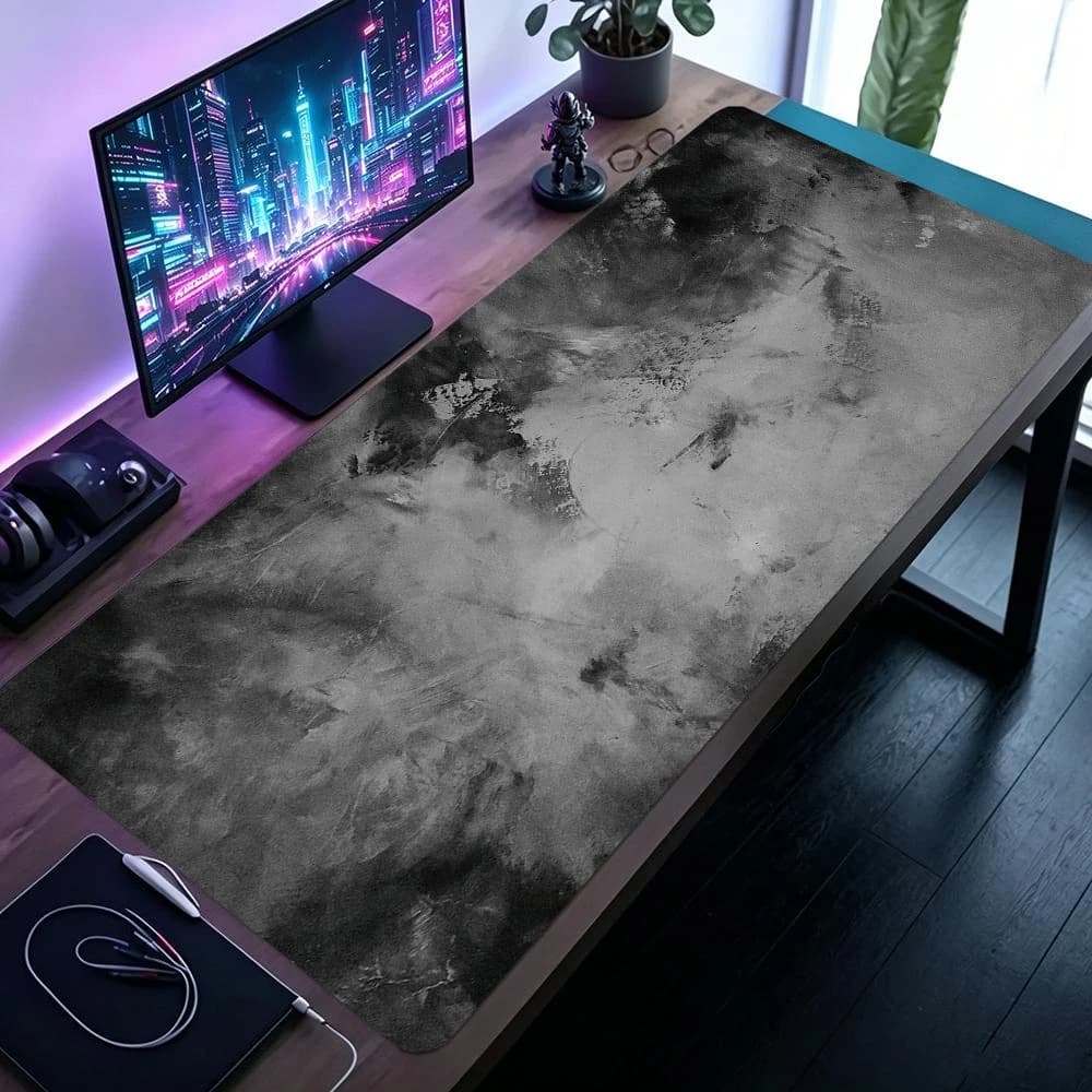 Gaming Mouse Pad XXL Marble Gray