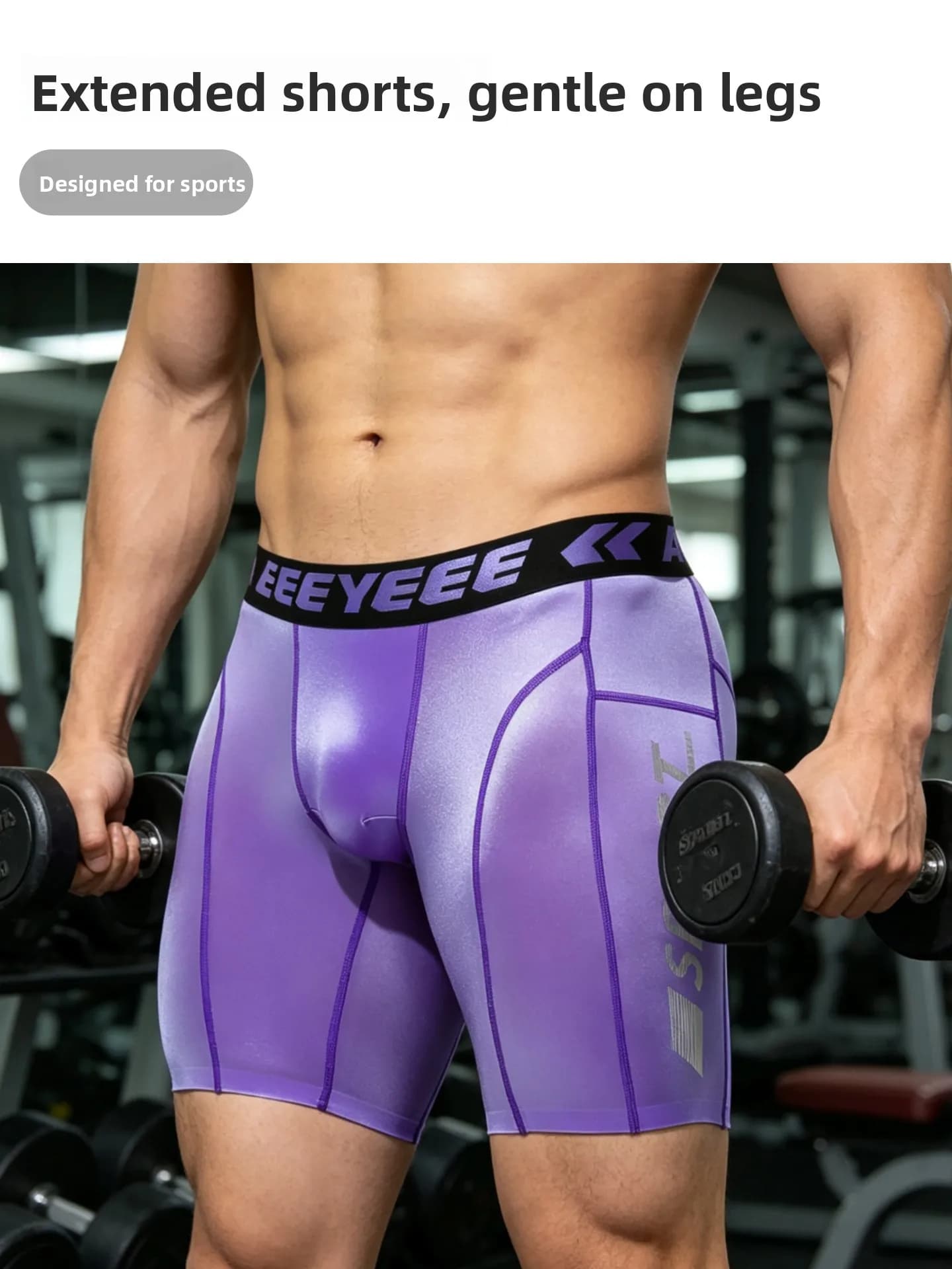 Compression Running Shorts with Quick-Dry Fabric