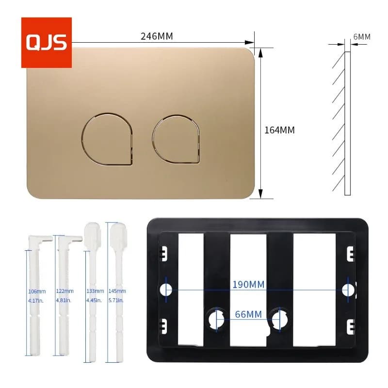 Delta 21 Toilet Plate , Dual Flush Toilet Pannel for Geberi-t Delta 50, Sigma01/ 20/ 30/ 50/ 60 Conceal Cistern Flushing Button