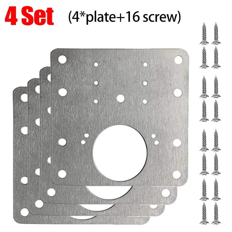 Stainless Steel Hinge Repair Mounting Plate