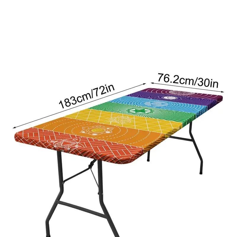 Geometric Fitted Picnic Table Cover