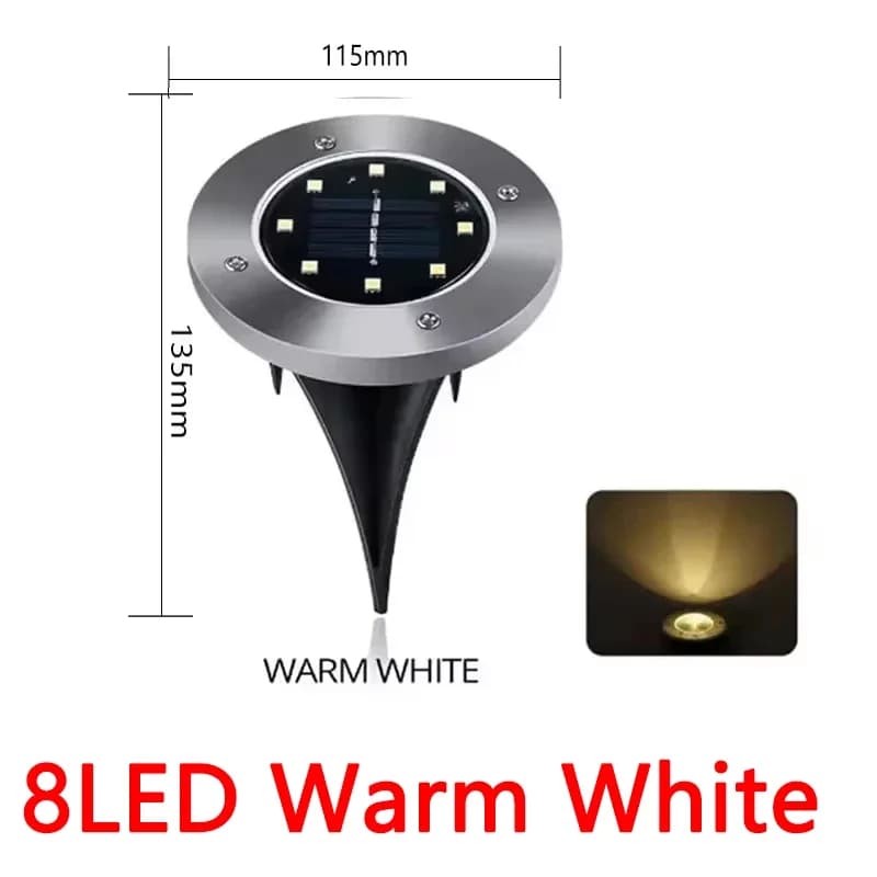 Solar Disk Lights Underground Lawn Garden