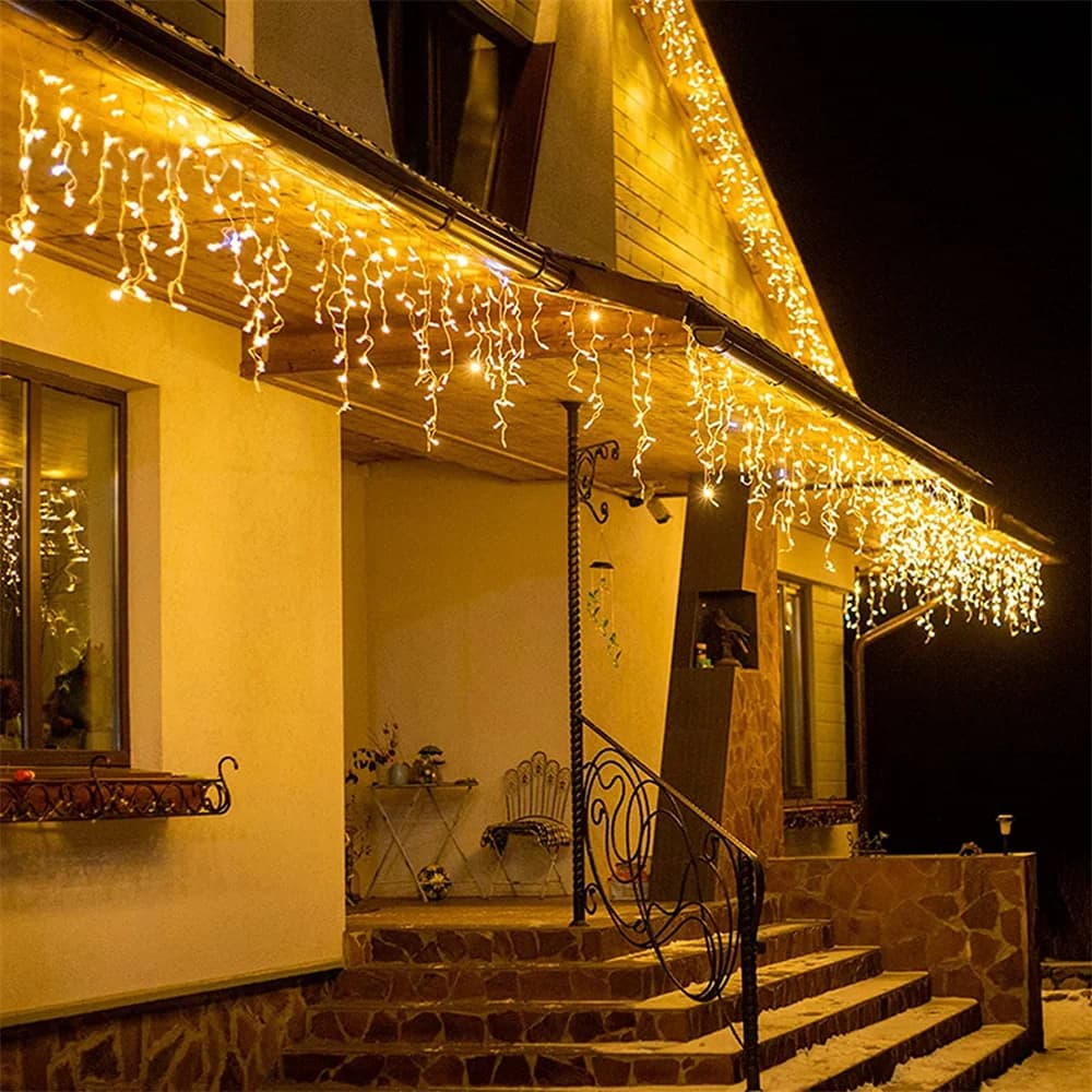 LED Icicle Curtain String Lights 5m
