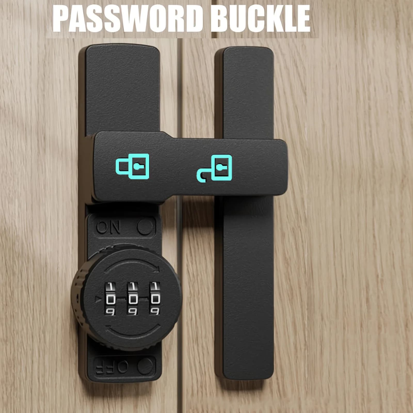 Password Combination Barn Door Lock