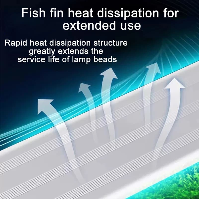 Aquarium LED Fish Tank Light, 3 Color Full Spectrum Adjustable Water Plant Lamp, Telescopic Clip-On Light for 18-75cm Aquariums