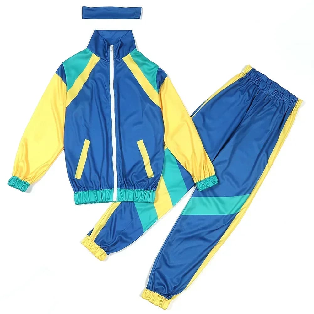 Halloween Costumes for Girls Boys Kids Children Retro Hippie Costume Fantasia 70s 80s Rock Hip-Hop Disco Cosplay Clothing Suit