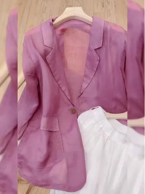 Linen Blazer Jacket