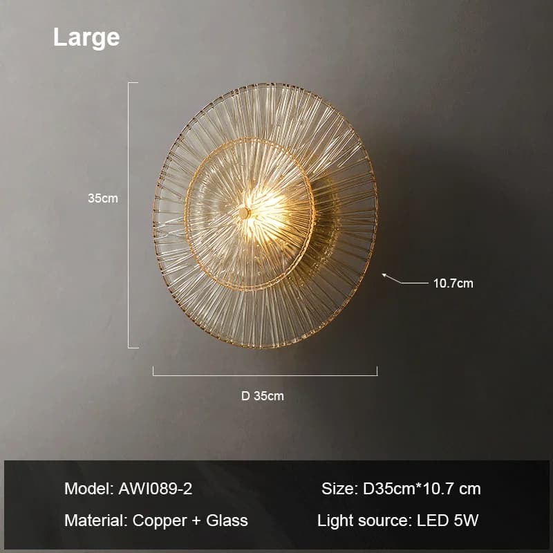 Post-modern Home Decor For Living Room Background Wall Lamp Bedroom Light Fixtures Luxury Glass Corridor Aisle Sconces