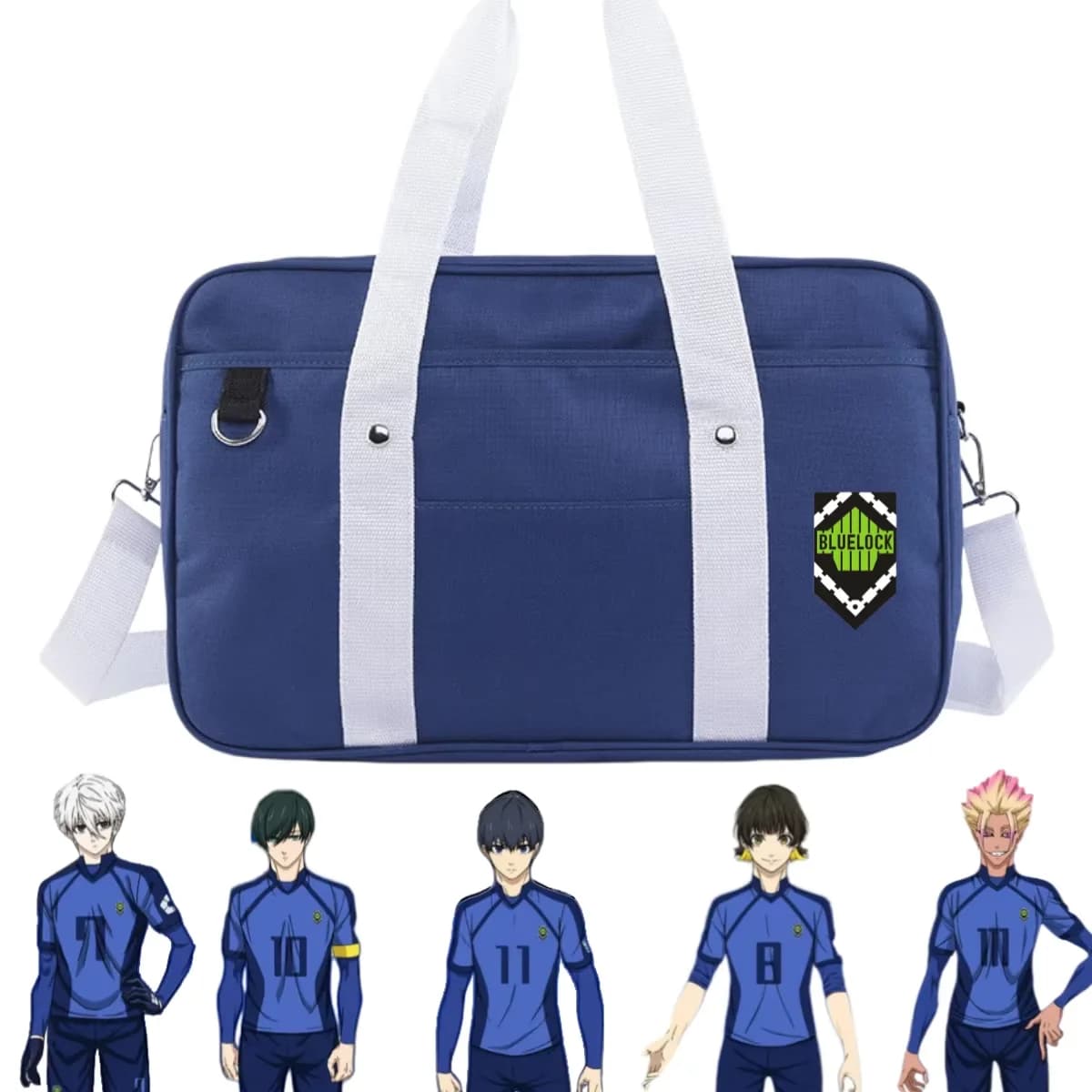 Anime Isagi Bag RIN Handbag Bachira Shoulder Bag Oxford Canvas Cross Bag Tablet PC Bags Japanese JK Handbag for Football Fans