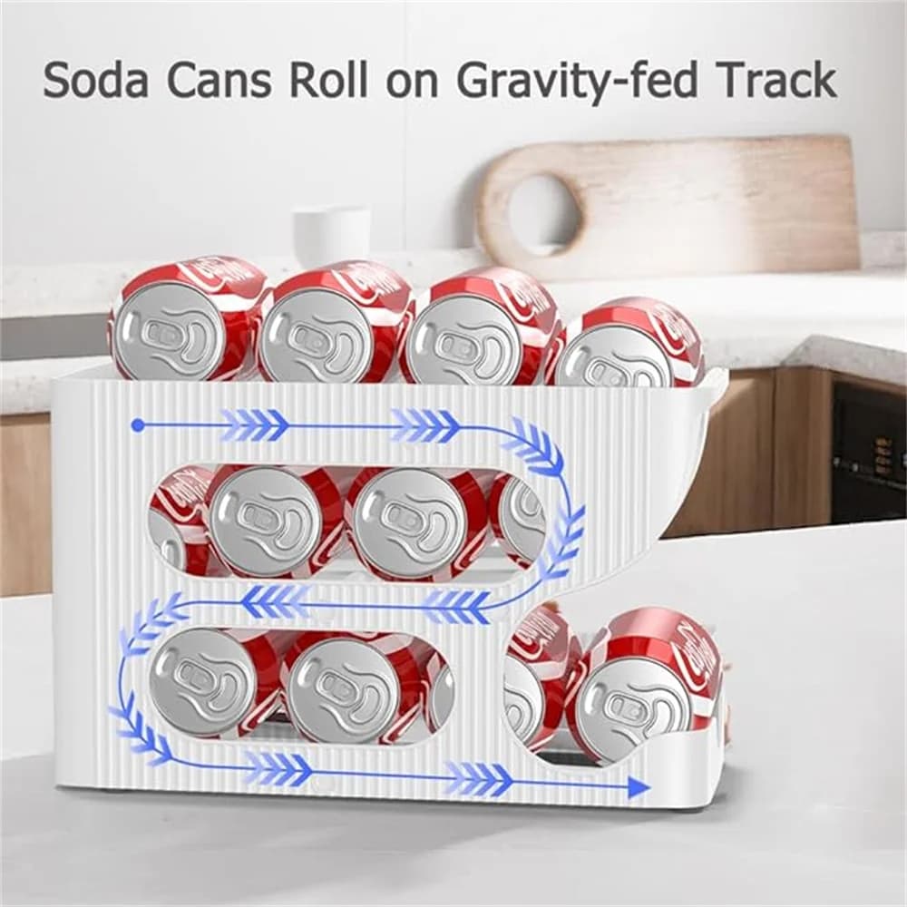 Soda Can Dispenser Fridge Storage