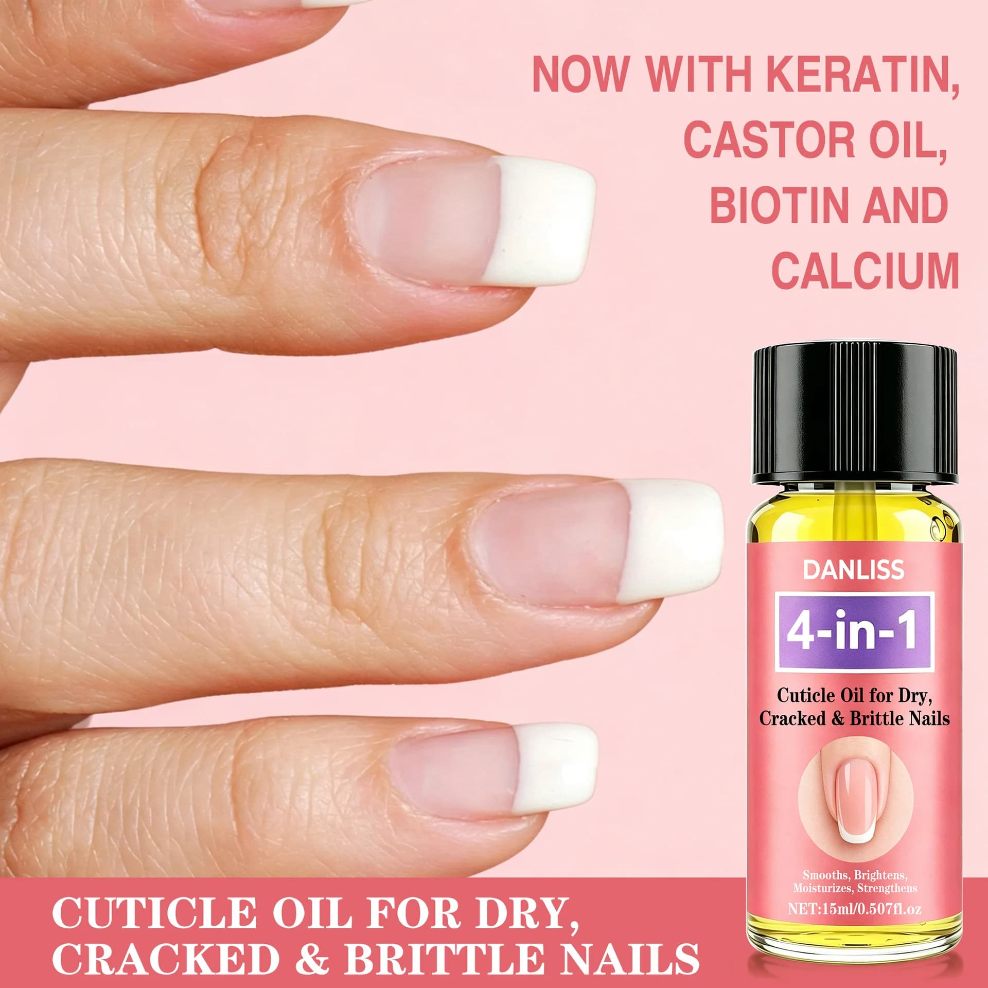 Cuticle Oil 4-in-1 for Dry and Brittle Nails