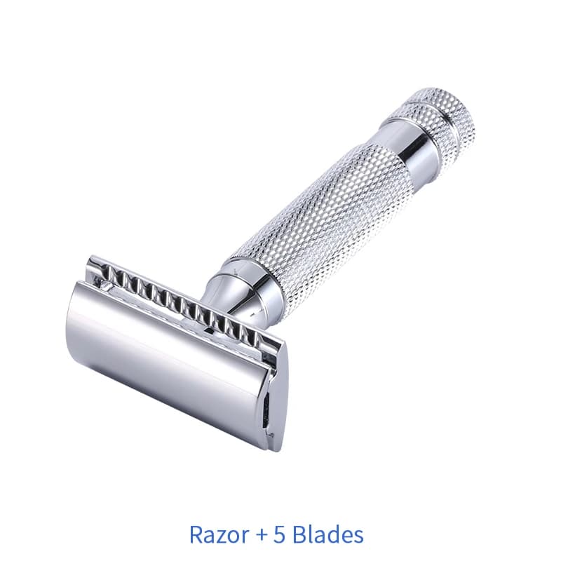 Classic Safety Razor with 5 Blades