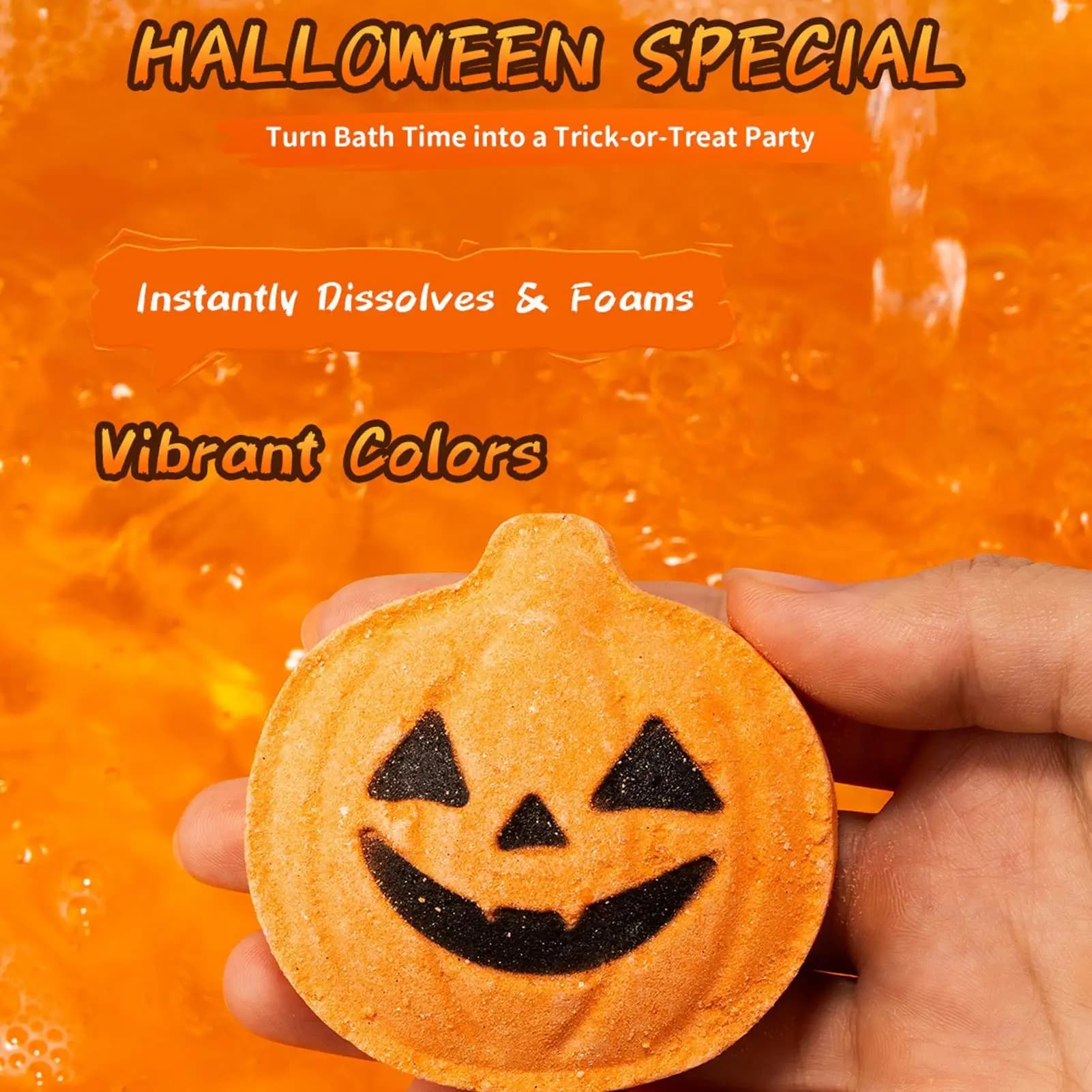 Halloween Bath Bombs Set 6 Pack with Toy Surprises