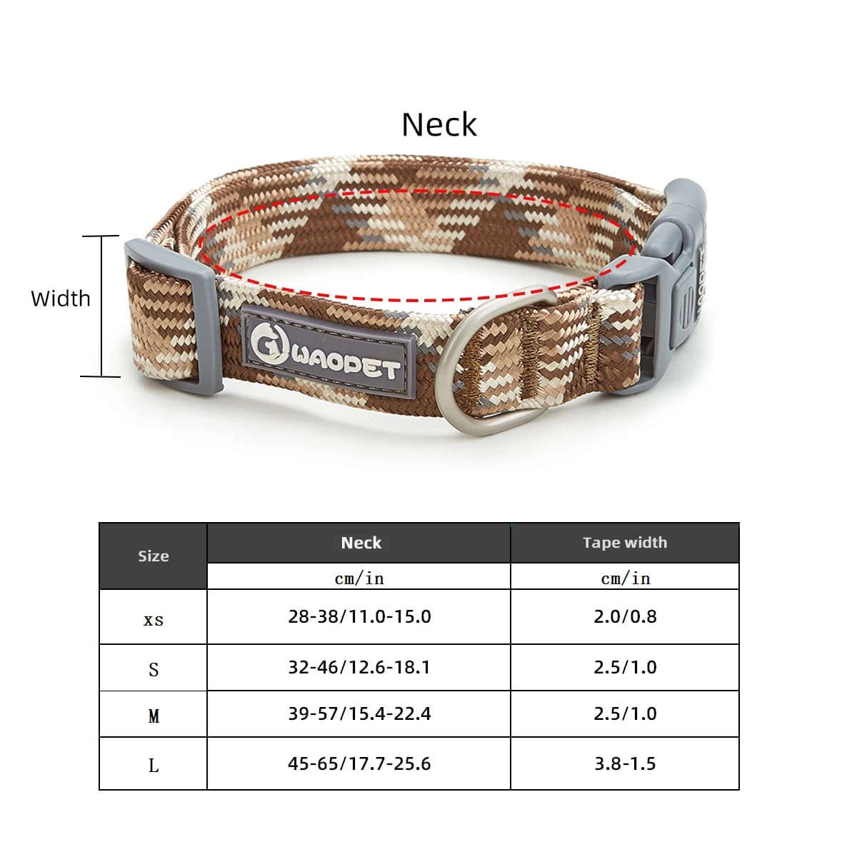 Durable Dog Collar with Leash for Training