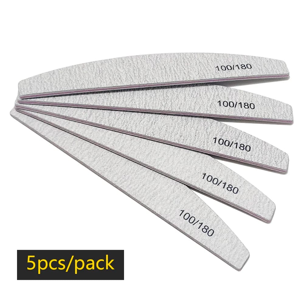 Half Moon Nail File Buffer 100/180 Grit