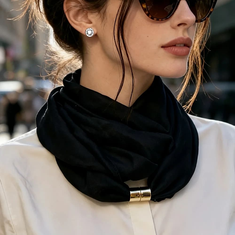 Lightweight Breathable Solid Color Scarf