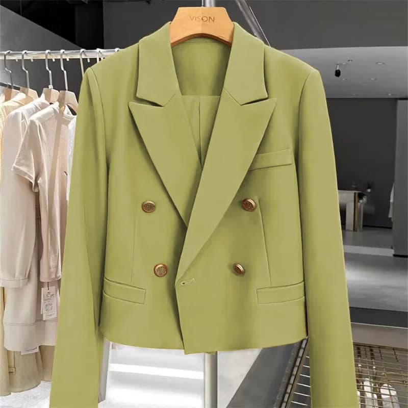 Women's Double-Breasted Tailored Blazer
