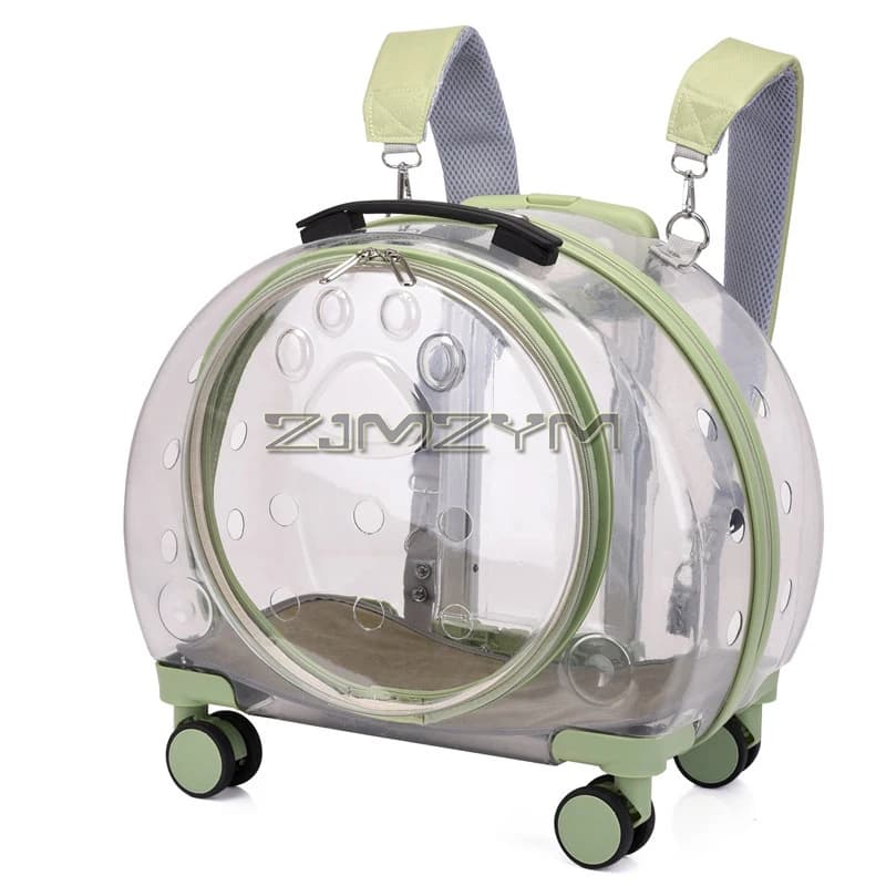 Pet Carrier Backpack Trolley Case, Bubble Backpack Carrier, Cats and Puppies for Travel, Hiking, Walking & Outdoor