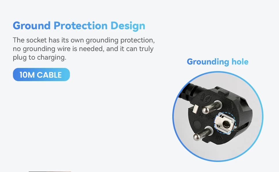Extension Cord，10M Multi Outlet with 4 Sockets，For Home,Garden，New Small Cable Reel Portable Cable Reel Engineering