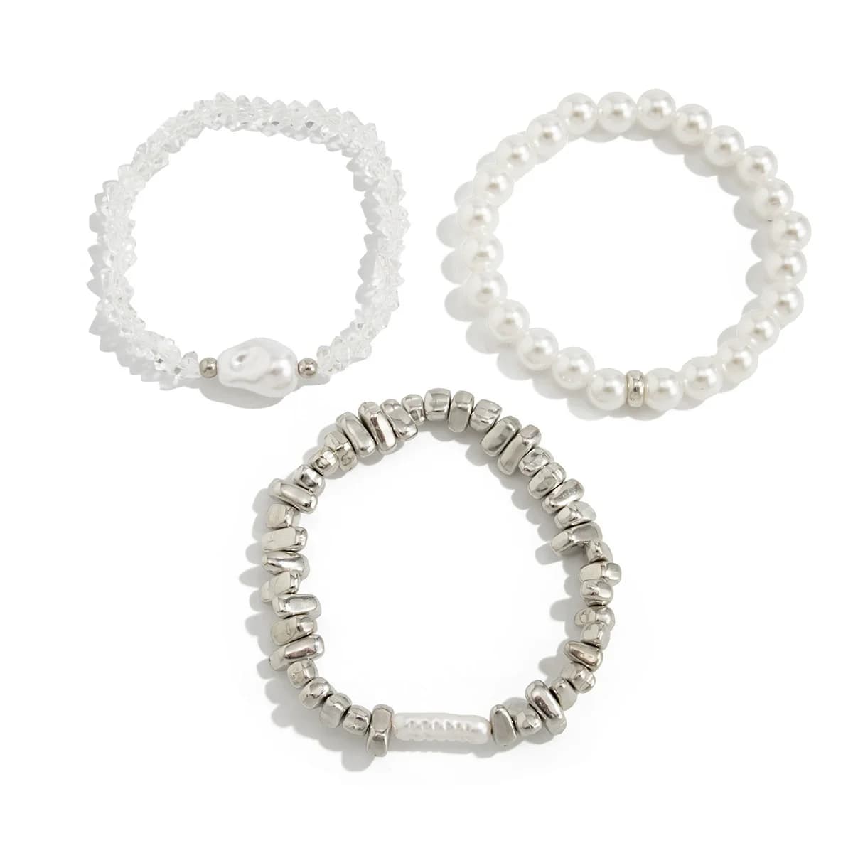 Vintage Pearl Bead Chain Bracelet
