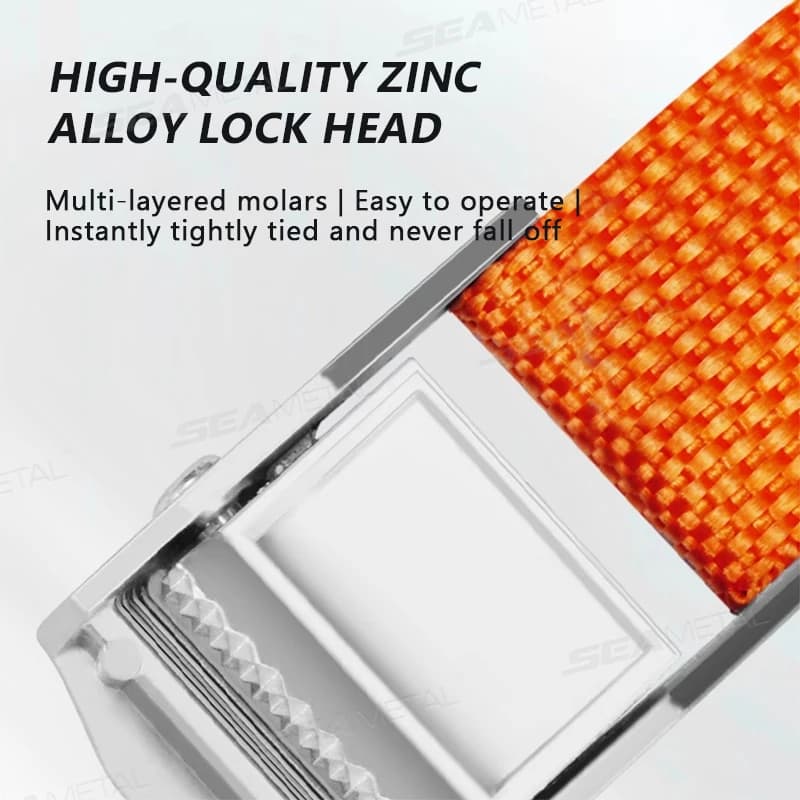 BLALION 3/4/6M Cargo Strap With Buckle Tie-Down Belt Motorcycle Car Bicycle Tow Rope Strong Ratchet Fixing Belt for Luggage Bag