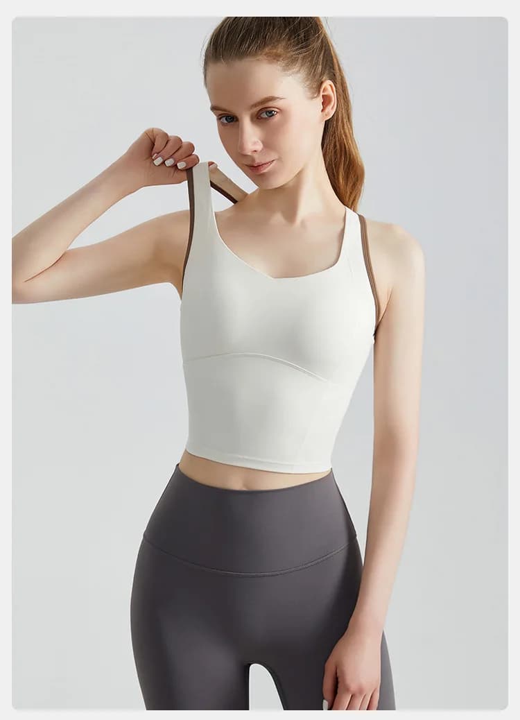 High-Impact Sports Bra with Shock-Absorbing Pads