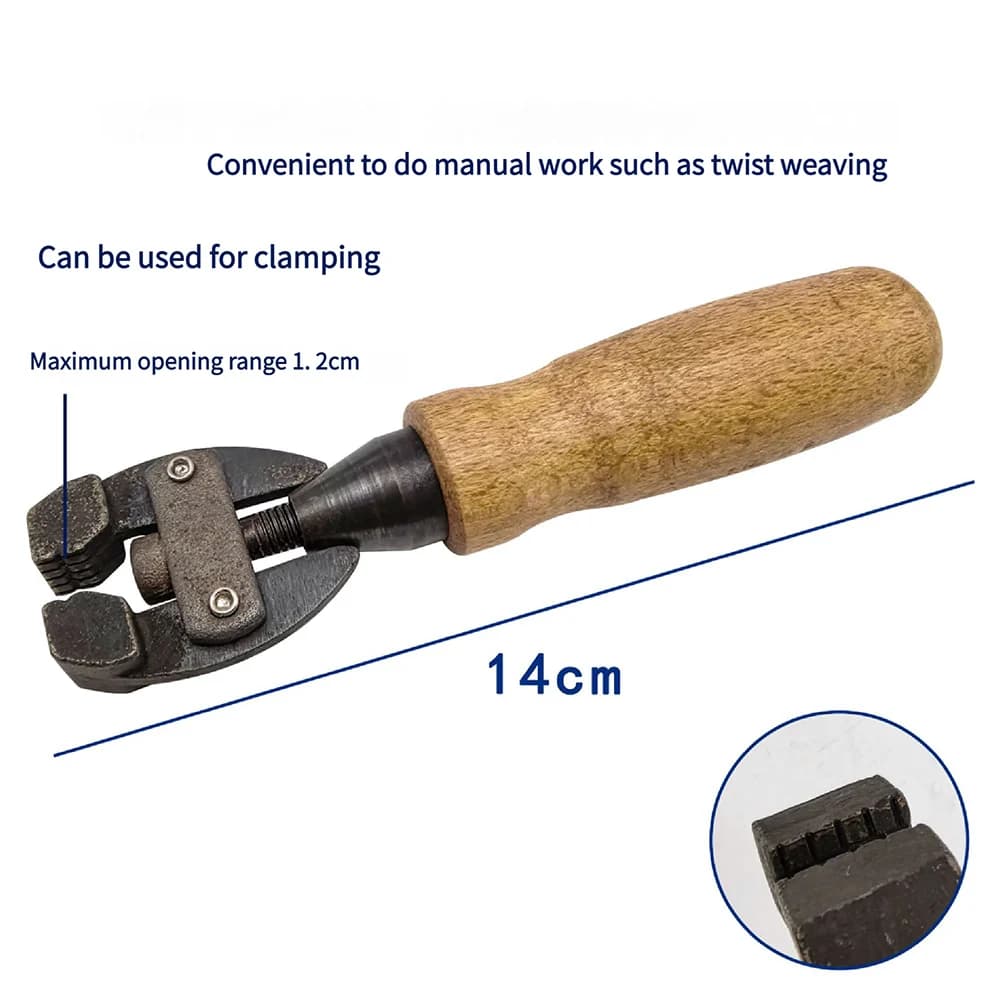 New Handheld Clamp Wooden Handle Fixture Jewelers Holder Jewelry Making Hand Tool Benchwork Jewellery Goldsmith holding Tools