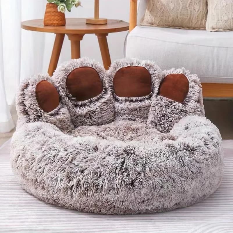 Bear Paw Pet Bed for Dogs and Cats