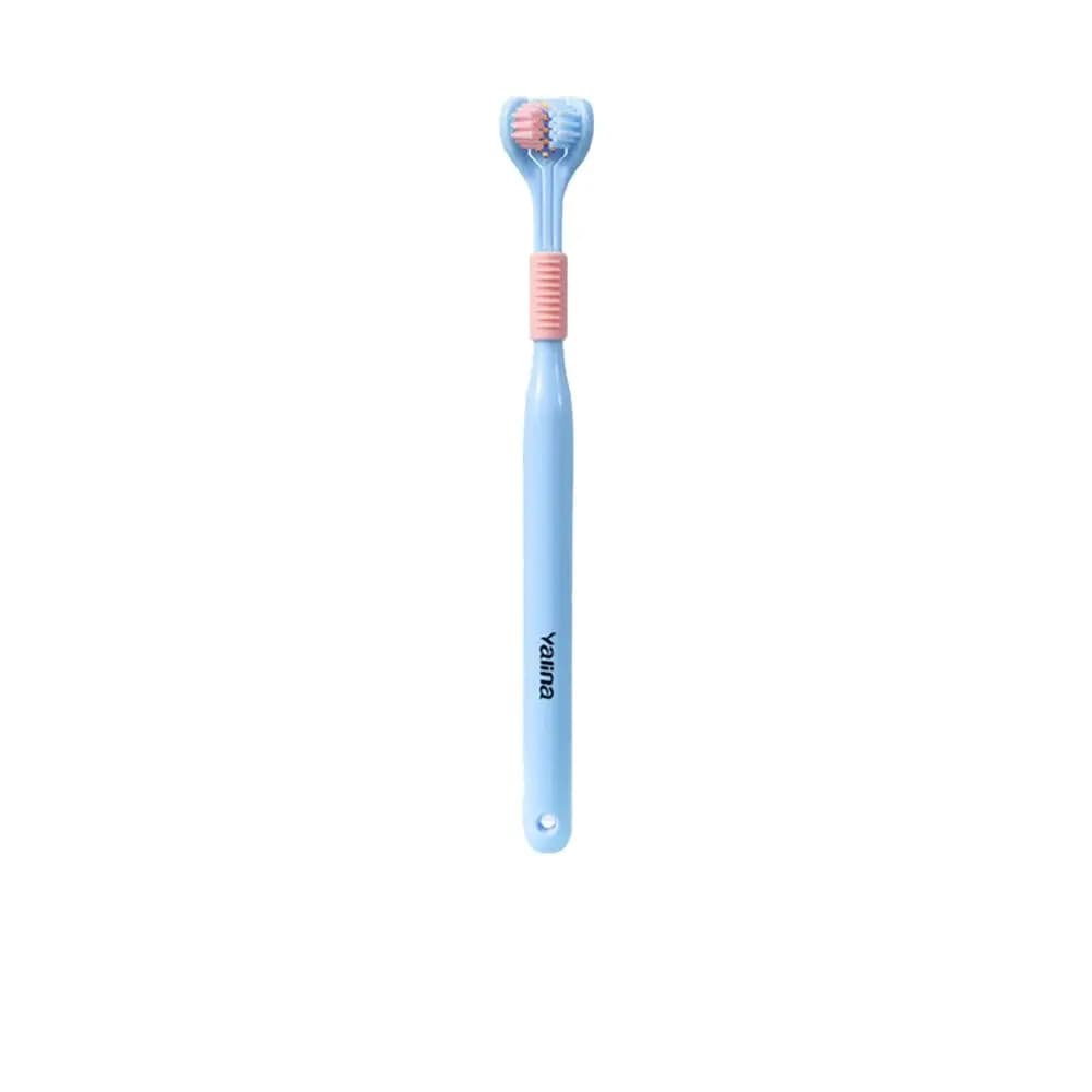 Three-Sided Soft Bristle Toothbrush