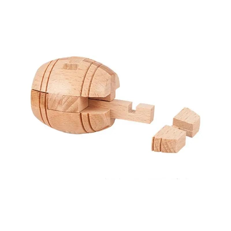 Wooden Brain Teaser Puzzle Set