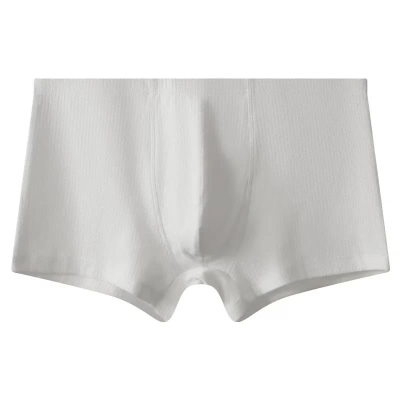 Men’s Boxer Briefs Breathable Soft Stretch Underwear High Elastic Comfortable Plain Color Shorts