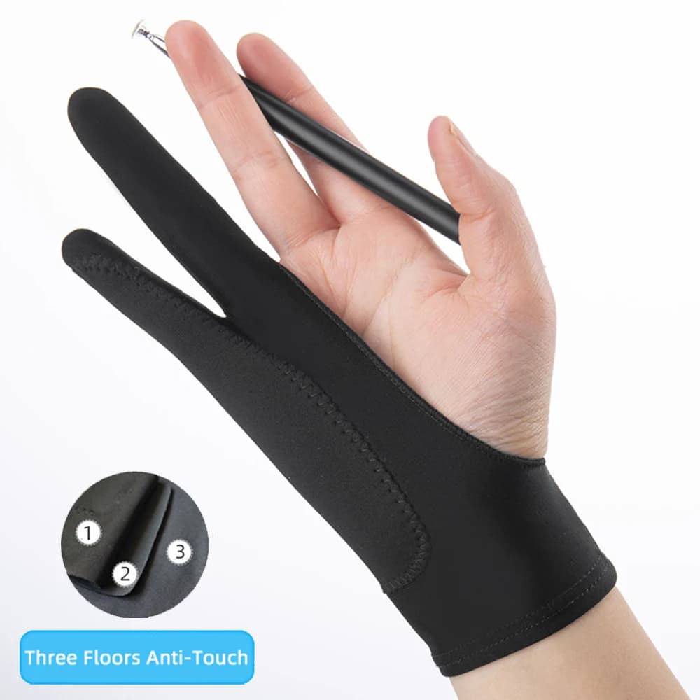 Two-Finger Touchscreen Drawing Gloves