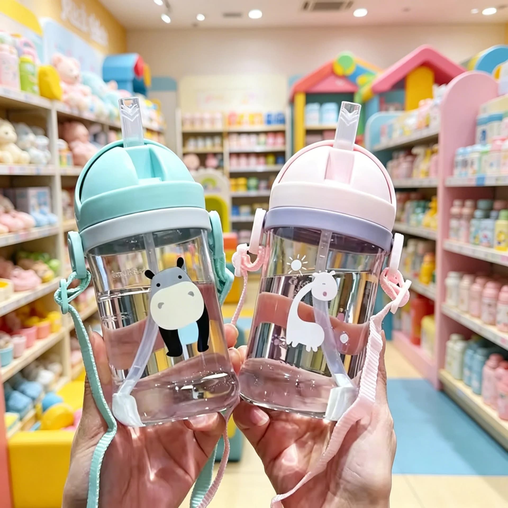 Sippy Cup with Straw and Gravity Ball
