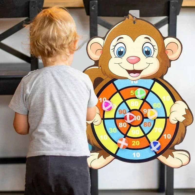 Sticky Ball Dart Board Game for Kids