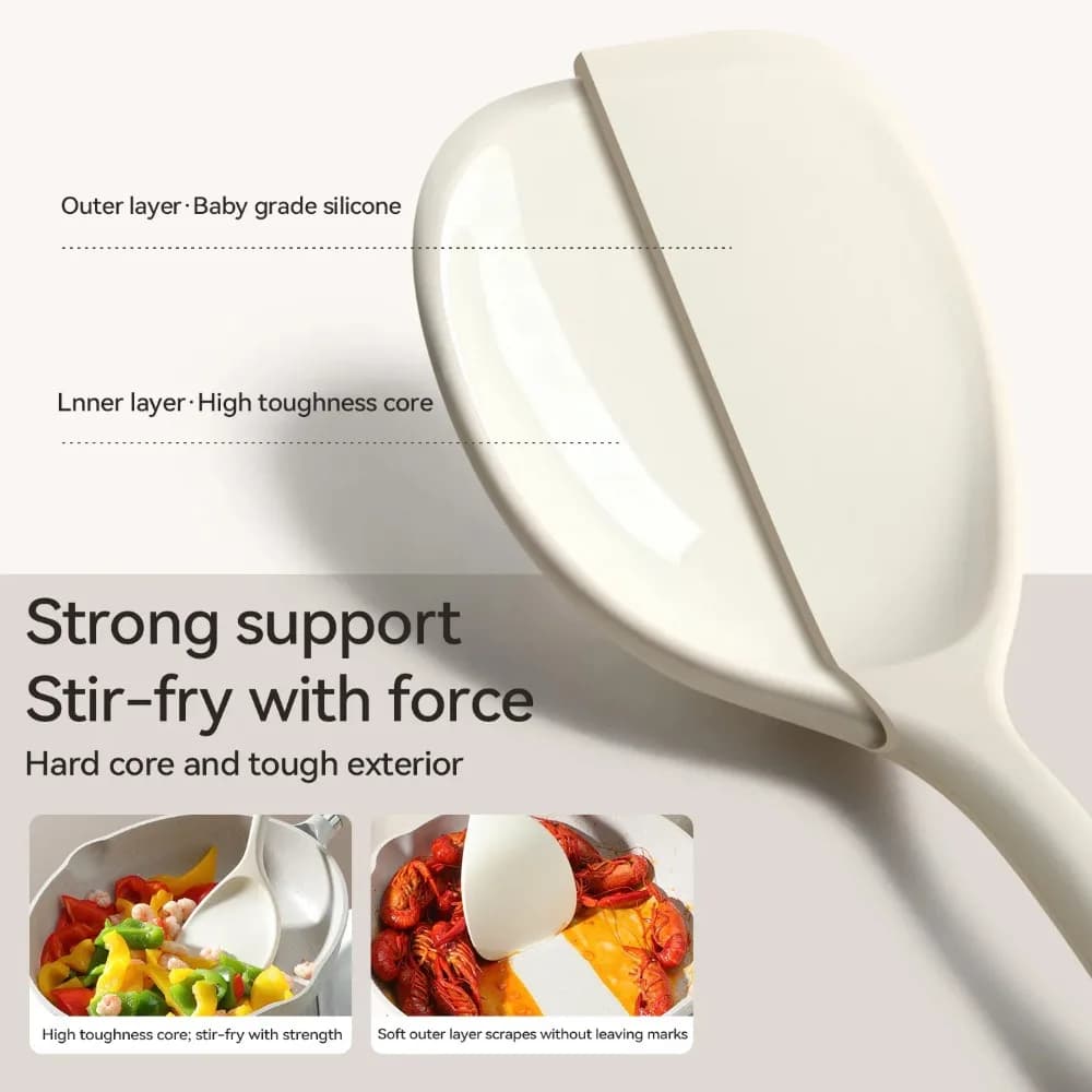 Non-Stick Silicone Cooking Spoon Set