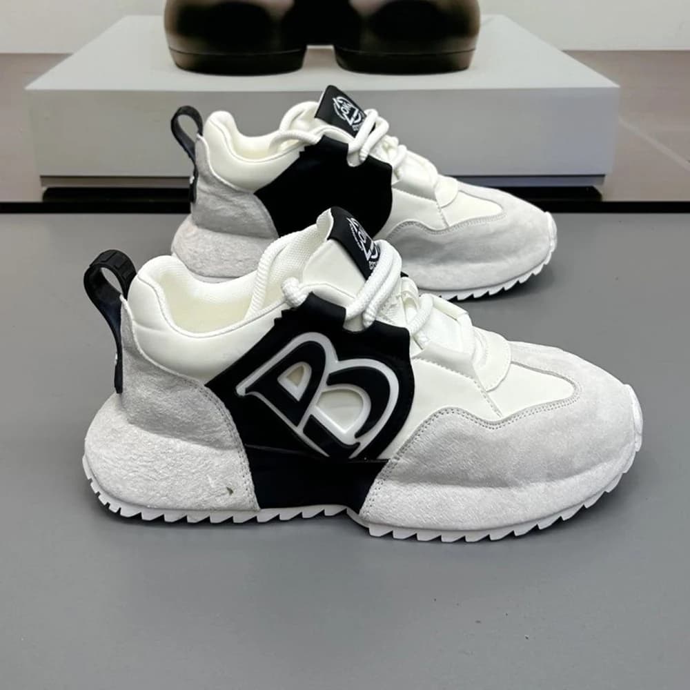 Sneakers Man High-top Comfortable Winter Lace-up Casual Walking Shoes Outdoor Sports Fashion Luxury Design Walking Shoes Men